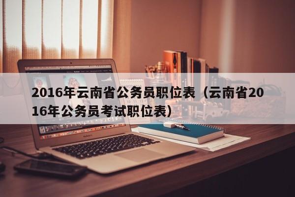 2016年云南省公务员职位表（云南省2016年公务员考试职位表）