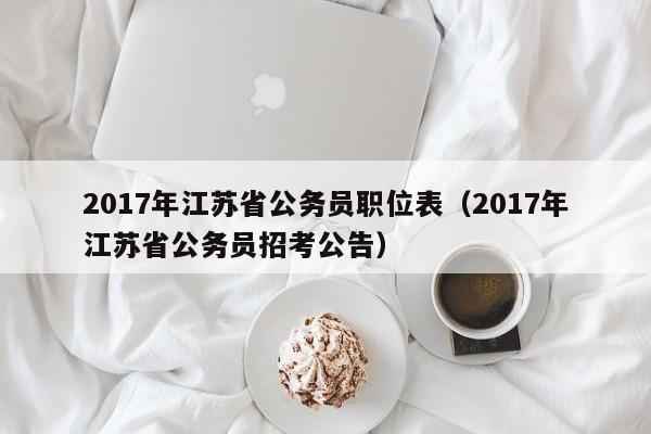 2017年江苏省公务员职位表（2017年江苏省公务员招考公告）